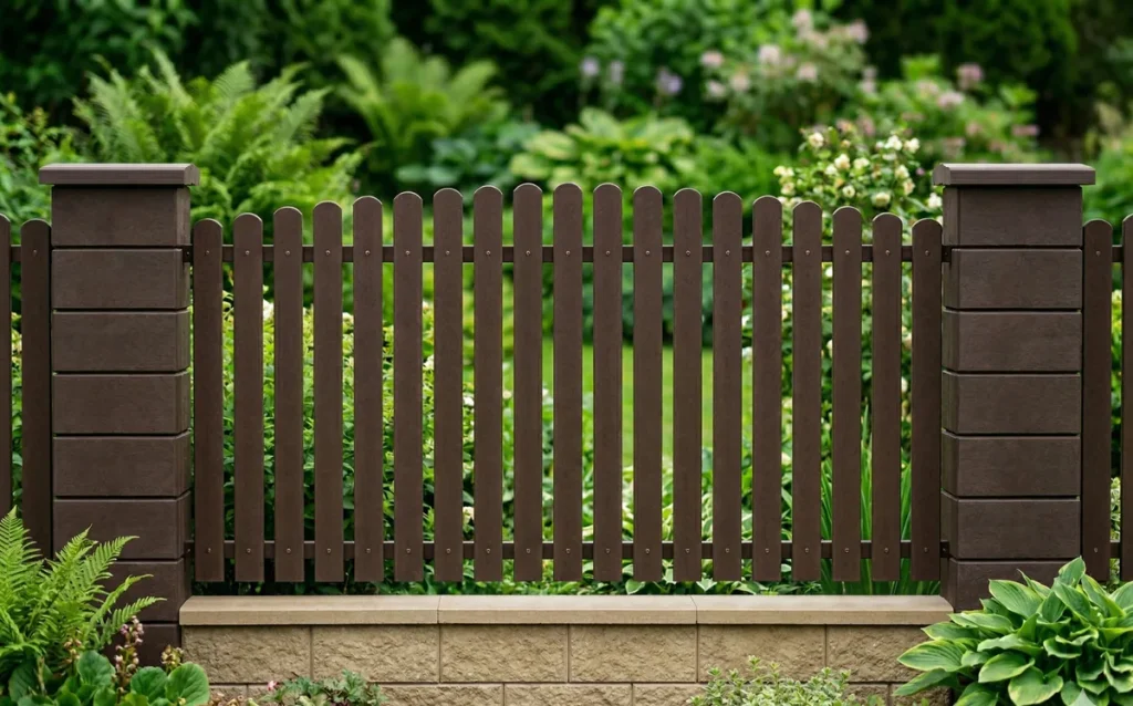 Traplast Zaunlatten Nahaufnahme