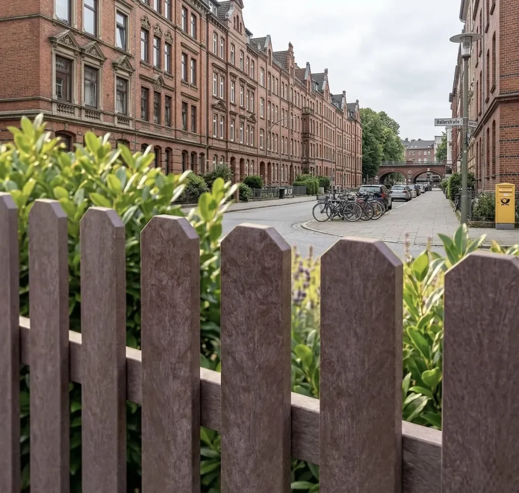 Kunststoffzaun Hamburg Garten
